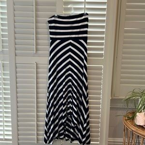 WHBM strapless maxi dress